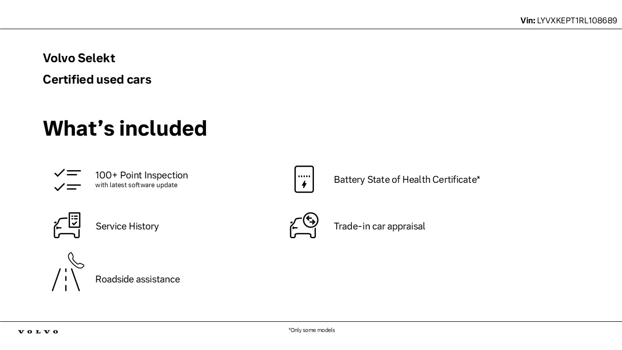Volvo  Recharge Pure Electric - single motor